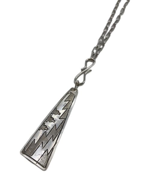 Navajo（ナバホ）NAVAJO (ナバホ) ｲﾝﾃﾞｨｱﾝｼﾞｭｴﾘｰ (インディアンジュエリー) L.TAHE作/オーバーレイプレートネックレスの古着・服飾アイテム