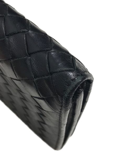 BOTTEGA VENETA（ボッテガベネタ）BOTTEGA VENETA (ボッテガベネタ) イントレチャート コンチネンタルウォレット ブラックの古着・服飾アイテム