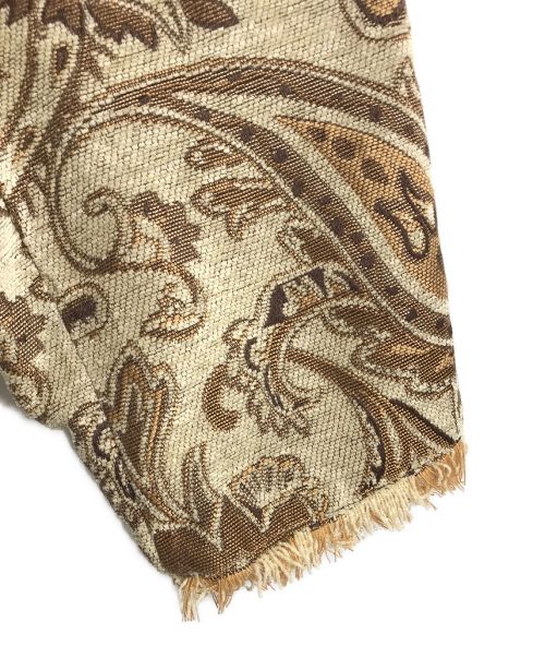 CAPRICIEUX LE'MAGE（カプリシューレマージュ）CAPRICIEUX LE'MAGE (カプリシューレマージュ) ジャガードハーフコート ベージュ×ブラウン サイズ:Fの古着・服飾アイテム