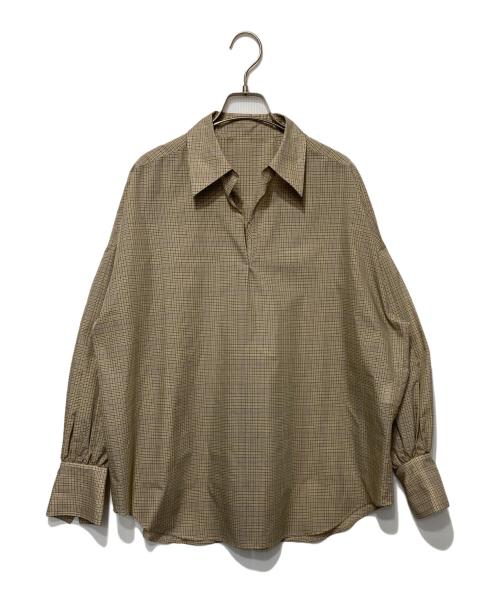 Noble（ノーブル）Noble (ノーブル) タイプライターパフスリーブブラウス ベージュ サイズ:表記無しの古着・服飾アイテム