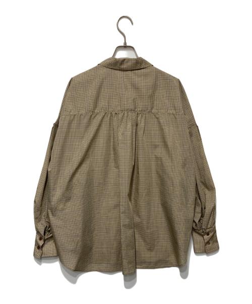 Noble（ノーブル）Noble (ノーブル) タイプライターパフスリーブブラウス ベージュ サイズ:表記無しの古着・服飾アイテム