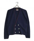 Brentwoodブレントウッド）の古着「70S~ダブルニットカーディガン」｜ネイビー