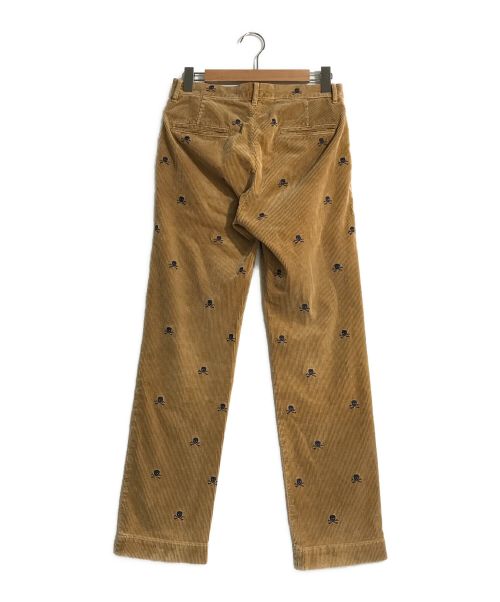 Rugby Ralph Lauren（ラグビーラルフローレン）Rugby Ralph Lauren (ラグビーラルフローレン) スカル刺繍コーデュロイパンツ ブラウン サイズ:W28の古着・服飾アイテム