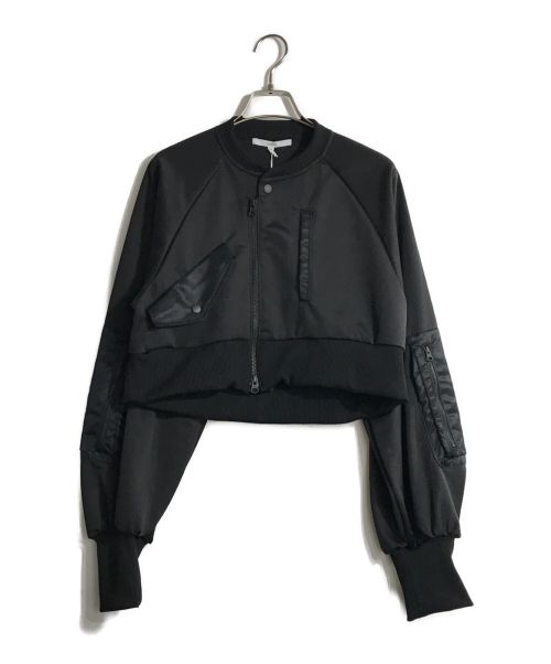 UN3D.（アンスリード）UN3D. (アンスリード) MA-1 JERSEY BZ　MA-1ジャージーブルゾン ブラック サイズ:38の古着・服飾アイテム