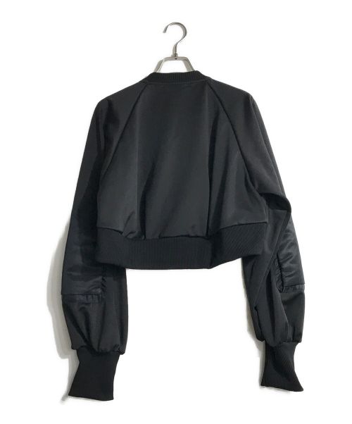 UN3D.（アンスリード）UN3D. (アンスリード) MA-1 JERSEY BZ　MA-1ジャージーブルゾン ブラック サイズ:38の古着・服飾アイテム