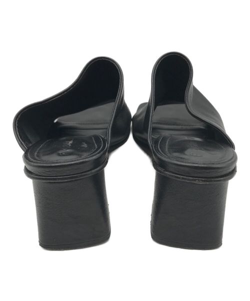 FABIO RUSCONI（ファビオルスコーニ）FABIO RUSCONI (ファビオルスコーニ) レザーサンダル ブラック サイズ:36の古着・服飾アイテム