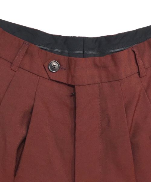 lownn（ローン）lownn (ローン) ウールモヘヤパンツ ブラウン サイズ:48の古着・服飾アイテム