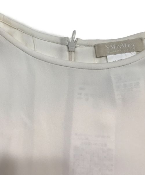 'S Max Mara（エスマックスマーラ）'S Max Mara (エスマックスマーラ) ノースリーブブラウス ホワイト サイズ:44の古着・服飾アイテム