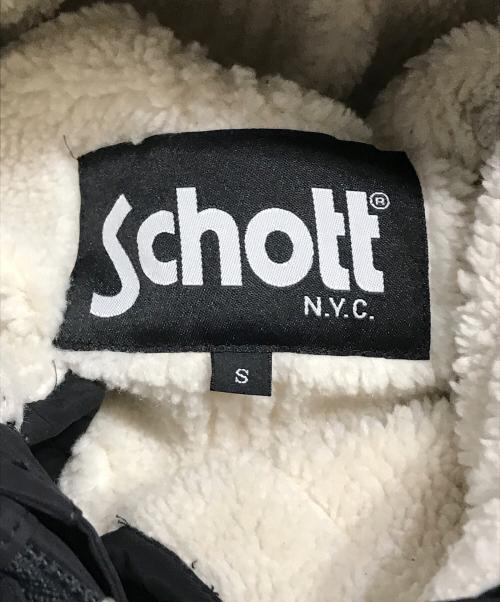 Schott（ショット）Schott (ショット) ライナー付モッズコート ブラック サイズ:Sの古着・服飾アイテム