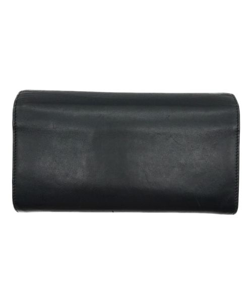 Saint Laurent Paris（サンローランパリ）Saint Laurent Paris (サンローランパリ) フラップロングウォレット ブラックの古着・服飾アイテム