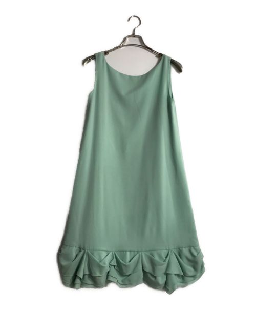 FOXEY NEWYORK（フォクシーニューヨーク）FOXEY NEWYORK (フォクシーニューヨーク) スプラッシュヘムドレス グリーン サイズ:40の古着・服飾アイテム