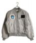 B.BALLSY（ボールジーブラザーズ）の古着「ショートレングスMA-1ジャケット」｜グレー