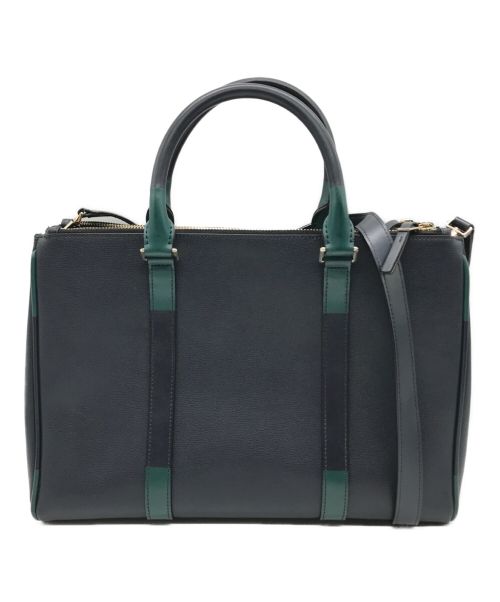 PAUL SMITH（ポールスミス）Paul Smith (ポールスミス) 2WAYショルダーバッグ グリーン×ネイビーの古着・服飾アイテム