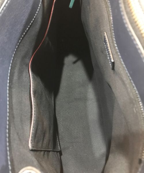 PAUL SMITH（ポールスミス）Paul Smith (ポールスミス) 2WAYショルダーバッグ グリーン×ネイビーの古着・服飾アイテム