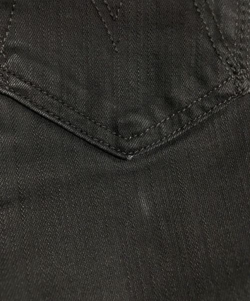 mother（マザー）mother (マザー) クロップド レイヤーカット デニムパンツ ブラック サイズ:26の古着・服飾アイテム