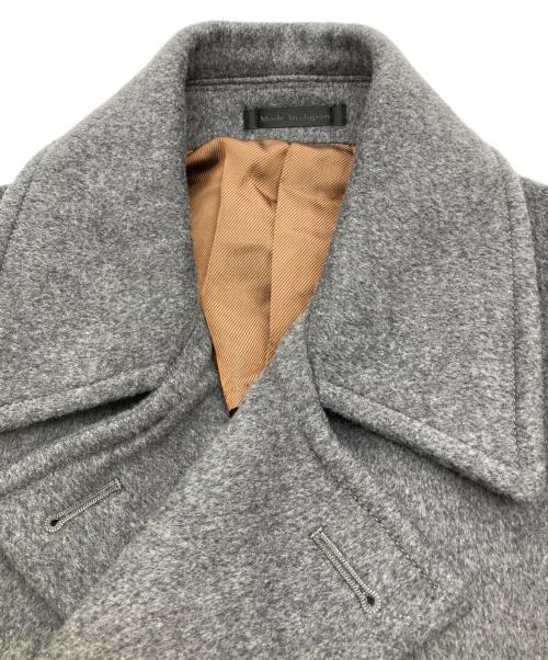 N.U.M（エヌユーエム）N.U.M (エヌユーエム) Fukaki Universe (フカキユニバース) カシミヤ混Pコート グレー サイズ:46の古着・服飾アイテム