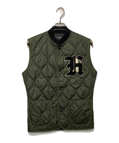 HYDROGEN（ハイドロゲン）HYDROGEN (ハイドロゲン) キルティングベスト カーキ サイズ:Sの古着・服飾アイテム
