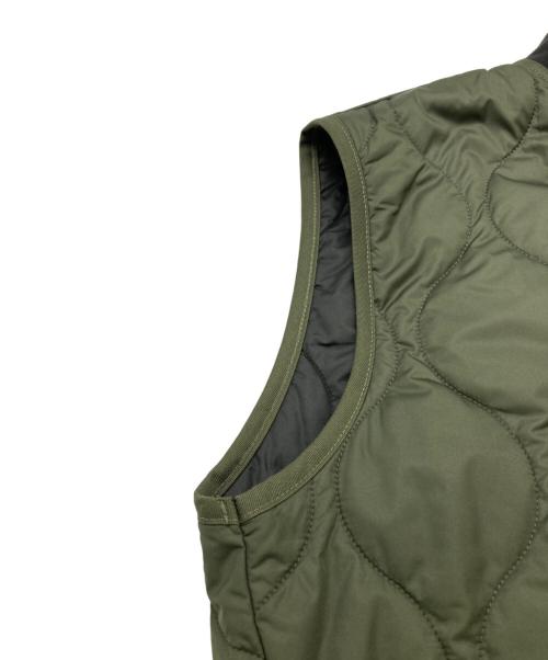 HYDROGEN（ハイドロゲン）HYDROGEN (ハイドロゲン) キルティングベスト カーキ サイズ:Sの古着・服飾アイテム
