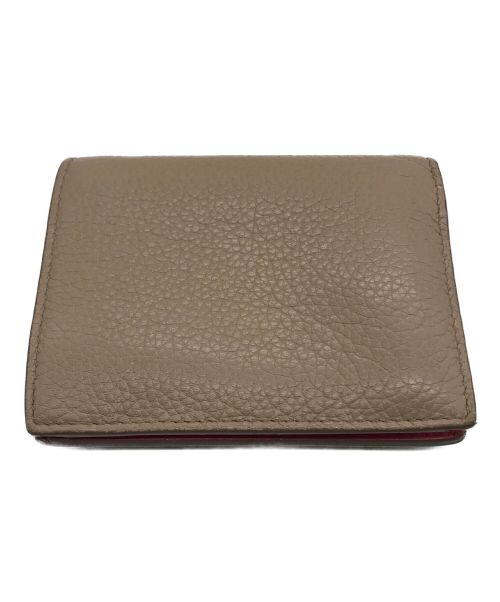 PRADA（プラダ）PRADA (プラダ) 2つ折り財布 ベージュ×ピンクの古着・服飾アイテム