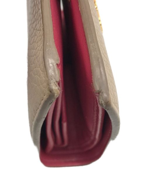 PRADA（プラダ）PRADA (プラダ) 2つ折り財布 ベージュ×ピンクの古着・服飾アイテム