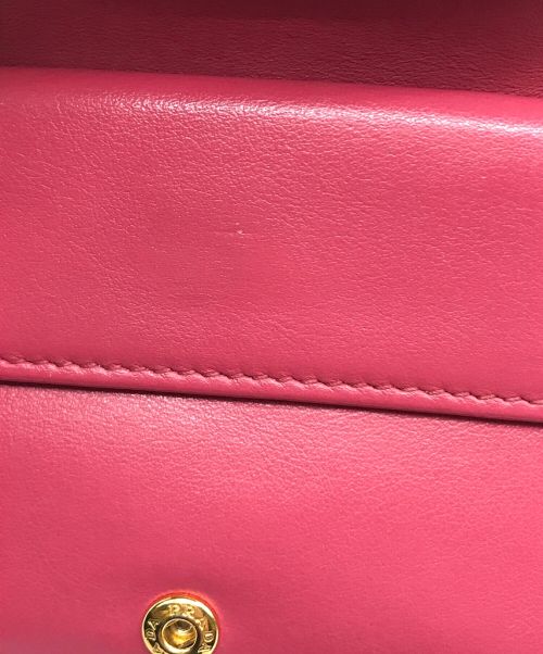 PRADA（プラダ）PRADA (プラダ) 2つ折り財布 ベージュ×ピンクの古着・服飾アイテム
