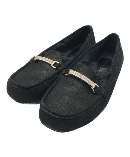 卑弥呼（ヒミコ）卑弥呼 (ヒミコ) ビットファーモカシン ブラック サイズ:24cmの古着・服飾アイテム