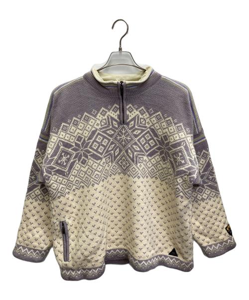 DALE OF NORWAY（ダーレ オブ ノルウェイ）DALE OF NORWAY (ダーレ オブ ノルウェイ) ニットジャケット パープル サイズ:Lの古着・服飾アイテム