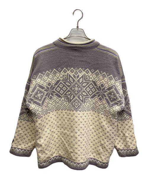 DALE OF NORWAY（ダーレ オブ ノルウェイ）DALE OF NORWAY (ダーレ オブ ノルウェイ) ニットジャケット パープル サイズ:Lの古着・服飾アイテム