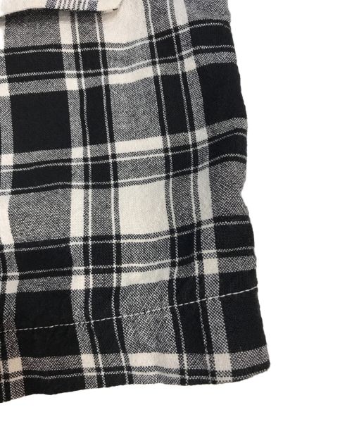 kamikazeattack（カミカゼアタック）kamikazeattack (カミカゼアタック) チェックジャケット ホワイト×ブラック サイズ:XLの古着・服飾アイテム