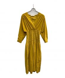 TELA（テラ）の古着「コーデュロイワンピース」｜イエロー