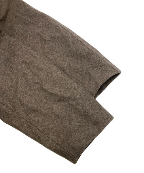 BASISBROEK（バージスブルック）BASISBROEK (バージスブルック) メルトンダブルコート ブラウン サイズ:3の古着・服飾アイテム