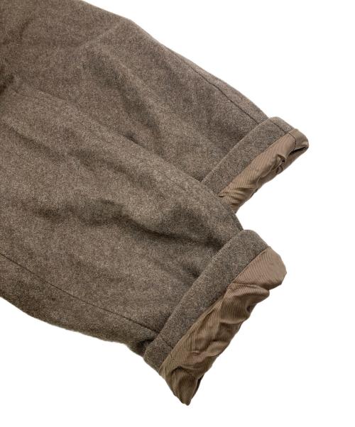 BASISBROEK（バージスブルック）BASISBROEK (バージスブルック) メルトンダブルコート ブラウン サイズ:3の古着・服飾アイテム