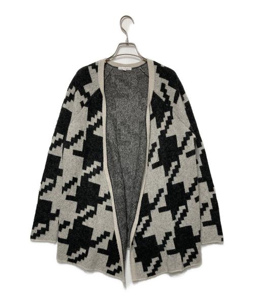 BIRGITTE HERSKIND（ビアギテヘアスキン）BIRGITTE HERSKIND (ビアギテヘアスキン) モヘアブレンドニットカーディガン ブラック×グレー サイズ:Sの古着・服飾アイテム