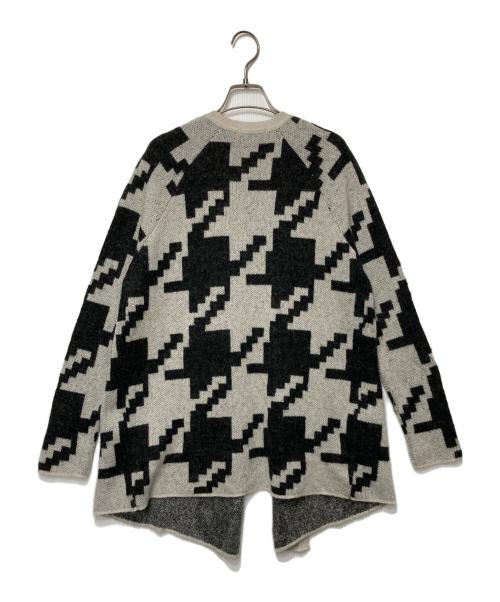 BIRGITTE HERSKIND（ビアギテヘアスキン）BIRGITTE HERSKIND (ビアギテヘアスキン) モヘアブレンドニットカーディガン ブラック×グレー サイズ:Sの古着・服飾アイテム