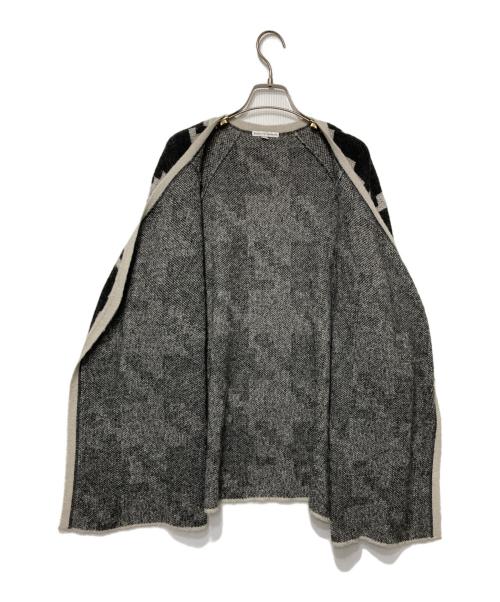BIRGITTE HERSKIND（ビアギテヘアスキン）BIRGITTE HERSKIND (ビアギテヘアスキン) モヘアブレンドニットカーディガン ブラック×グレー サイズ:Sの古着・服飾アイテム