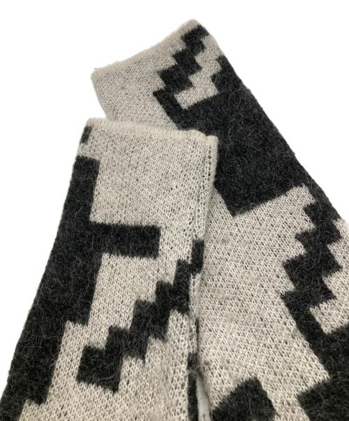 BIRGITTE HERSKIND（ビアギテヘアスキン）BIRGITTE HERSKIND (ビアギテヘアスキン) モヘアブレンドニットカーディガン ブラック×グレー サイズ:Sの古着・服飾アイテム