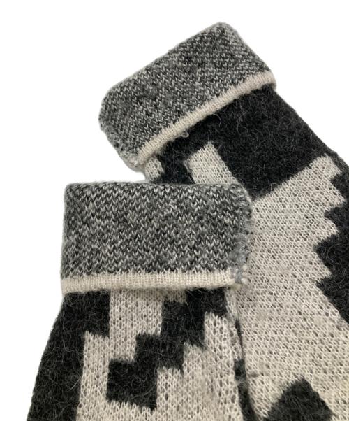 BIRGITTE HERSKIND（ビアギテヘアスキン）BIRGITTE HERSKIND (ビアギテヘアスキン) モヘアブレンドニットカーディガン ブラック×グレー サイズ:Sの古着・服飾アイテム