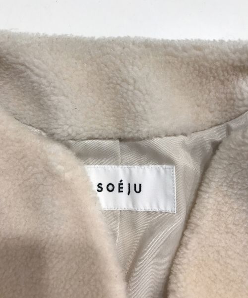 SOEJU（ソージュ）SOEJU (ソージュ) ウールショートボアコート アイボリー サイズ:下記参照の古着・服飾アイテム