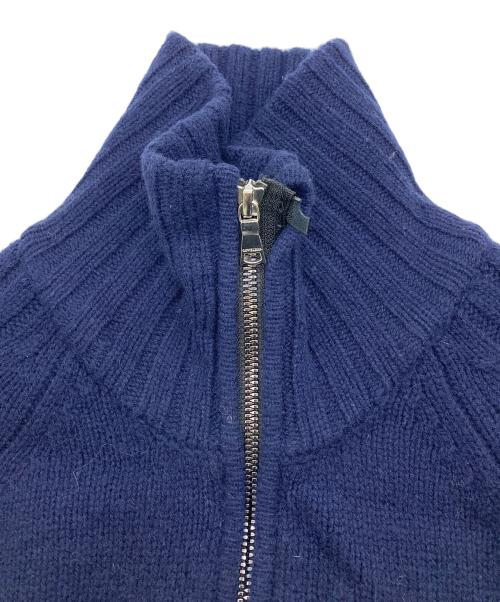 LOVELESS（ラブレス）LOVELESS (ラブレス) タスマニアラム ジップアップ ニット ネイビー サイズ:Lの古着・服飾アイテム