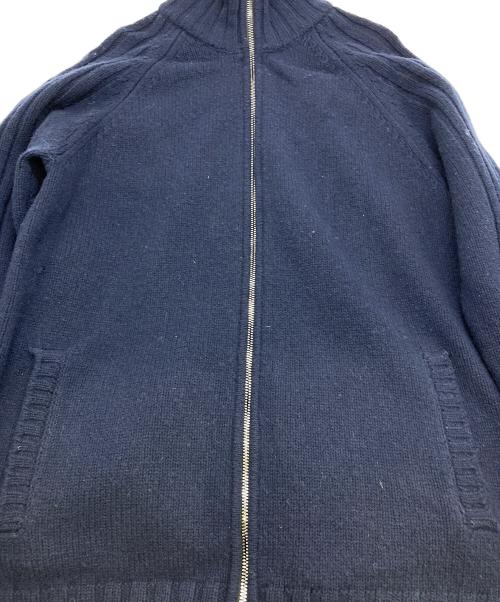 LOVELESS（ラブレス）LOVELESS (ラブレス) タスマニアラム ジップアップ ニット ネイビー サイズ:Lの古着・服飾アイテム