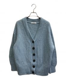 Snidel（スナイデル）の古着「ベビーアルパカ畦カーディガン」｜ブルー