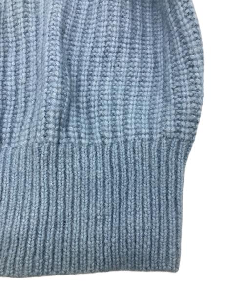 Snidel（スナイデル）Snidel (スナイデル) ベビーアルパカ畦カーディガン ブルー サイズ:FREEの古着・服飾アイテム