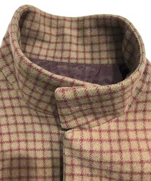 URU（ウル）URU (ウル) ウールカシミヤ スタンドカラー ブルゾン ブラウン サイズ:1の古着・服飾アイテム