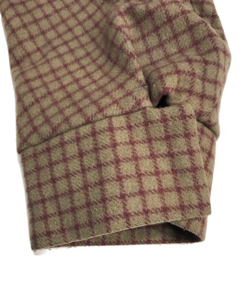 URU（ウル）URU (ウル) ウールカシミヤ スタンドカラー ブルゾン ブラウン サイズ:1の古着・服飾アイテム