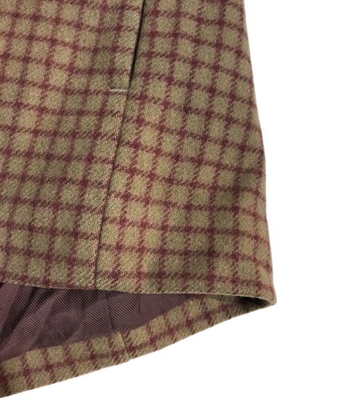 URU（ウル）URU (ウル) ウールカシミヤ スタンドカラー ブルゾン ブラウン サイズ:1の古着・服飾アイテム