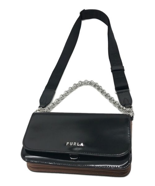 FURLA（フルラ）FURLA (フルラ) スプレンディダ2WAYミニショルダーバッグ ブラックの古着・服飾アイテム