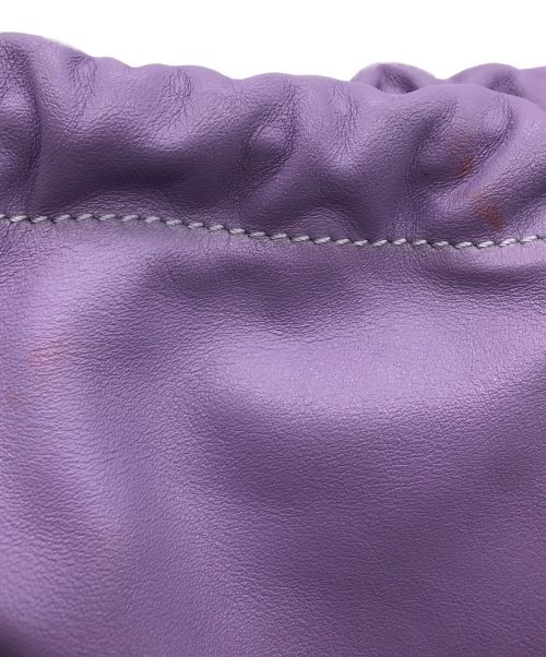 YUZEFI（ユゼフィ）YUZEFI (ユゼフィ) Bomドローストリング バッグ パープルの古着・服飾アイテム