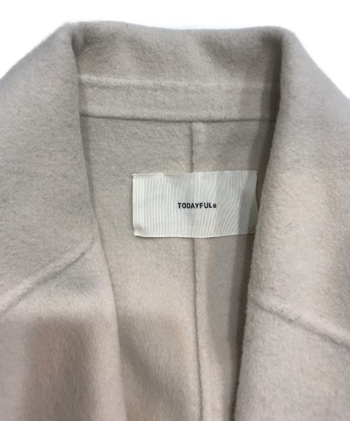 TODAYFUL（トゥデイフル）TODAYFUL (トゥデイフル) ウールオーバーコート アイボリー サイズ:38の古着・服飾アイテム