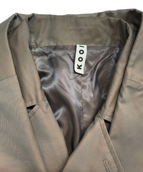 kooi（コーイ）kooi (コーイ) 3WAY レイヤードトレンチコート ベージュ サイズ:14の古着・服飾アイテム