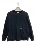 ATELIER BETONアトリエベトン）の古着「ステッチカットソー」｜ブラック